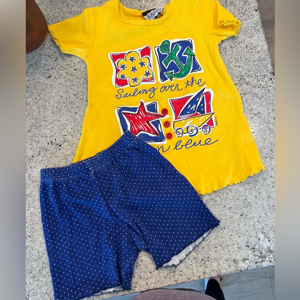 Vintage Y2K outfit matching set girls 6X/7
